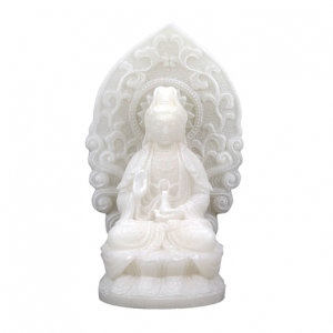 Quan Yin - Kwan Yin - beeldje wit