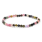 Armband toermalijn multicolor 4 mm facet