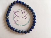 Armband lapis lazuli 6 mm kogel