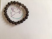 Armband rookkwarts 4 mm