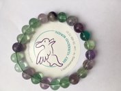 Armband fluoriet 8 mm kogel