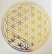 Sticker Flower of Life - Bloem des Levens - Levensbloem - 4,5 cm