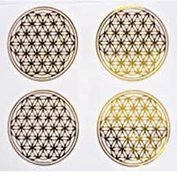 Sticker Flower of Life - Bloem des Levens - Levensbloem - 4 stickers van 3 cm