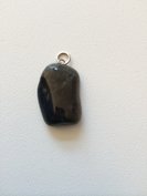 Edelsteenhanger Obsidiaan goud